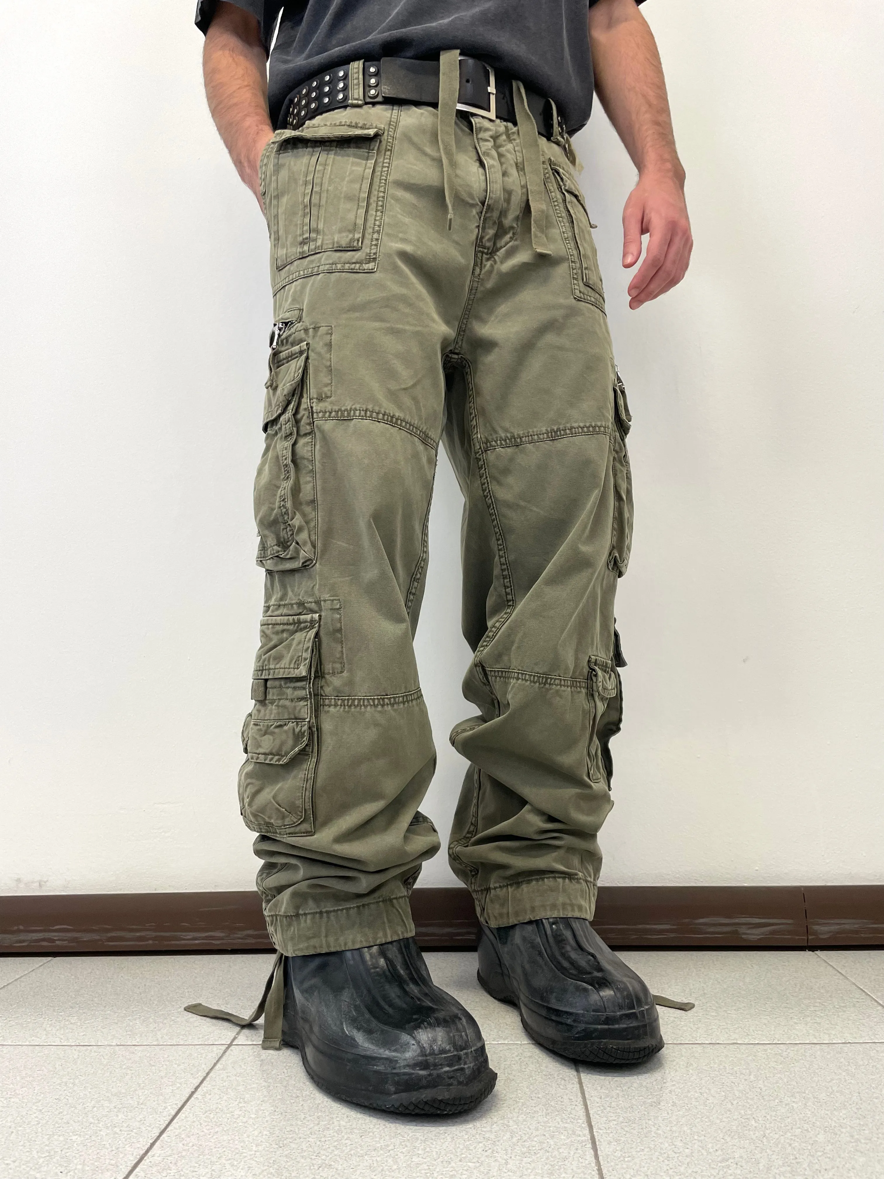 AW03 Dolce & Gabbana 18 pockets military cargo pants