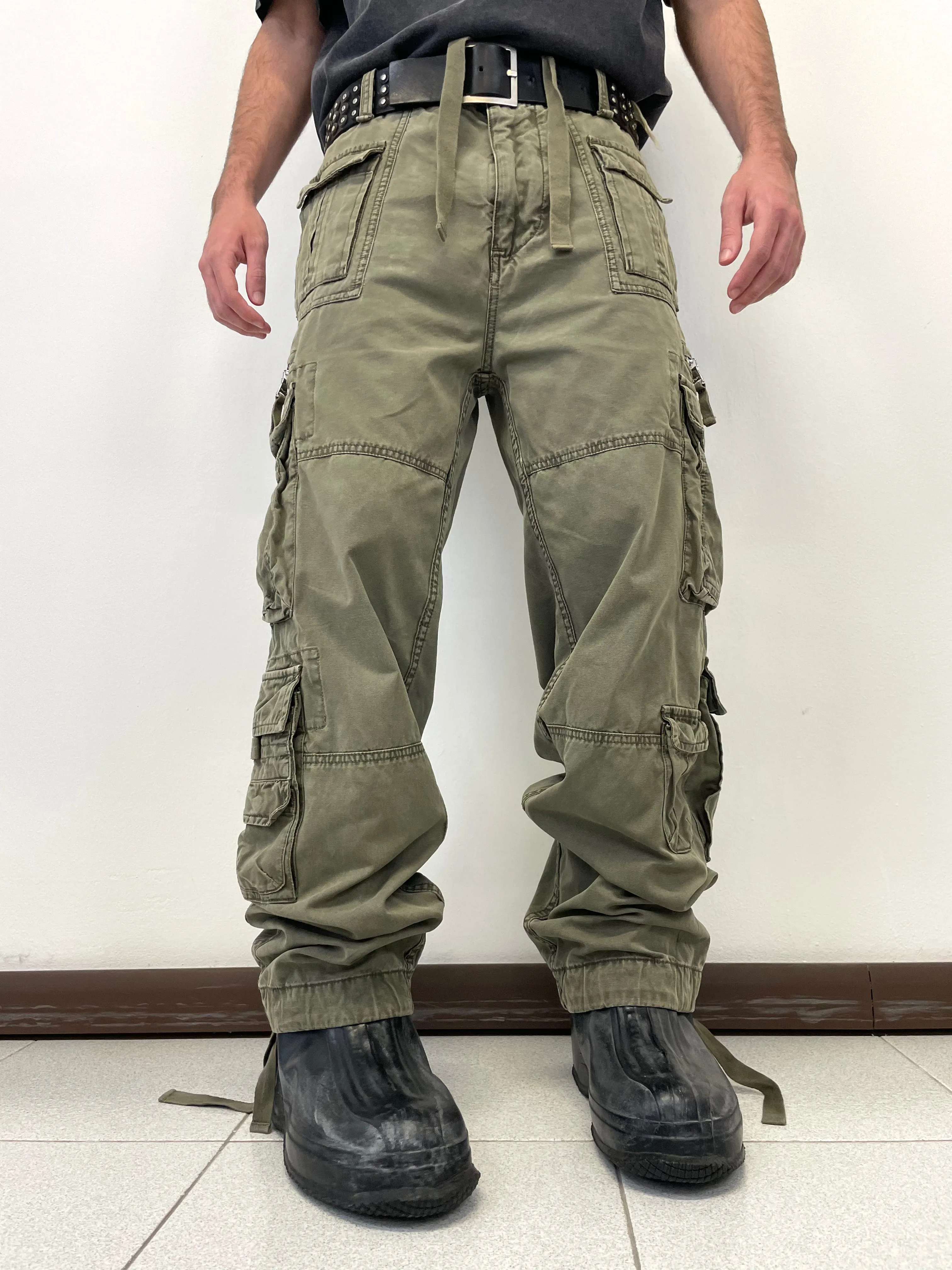 AW03 Dolce & Gabbana 18 pockets military cargo pants