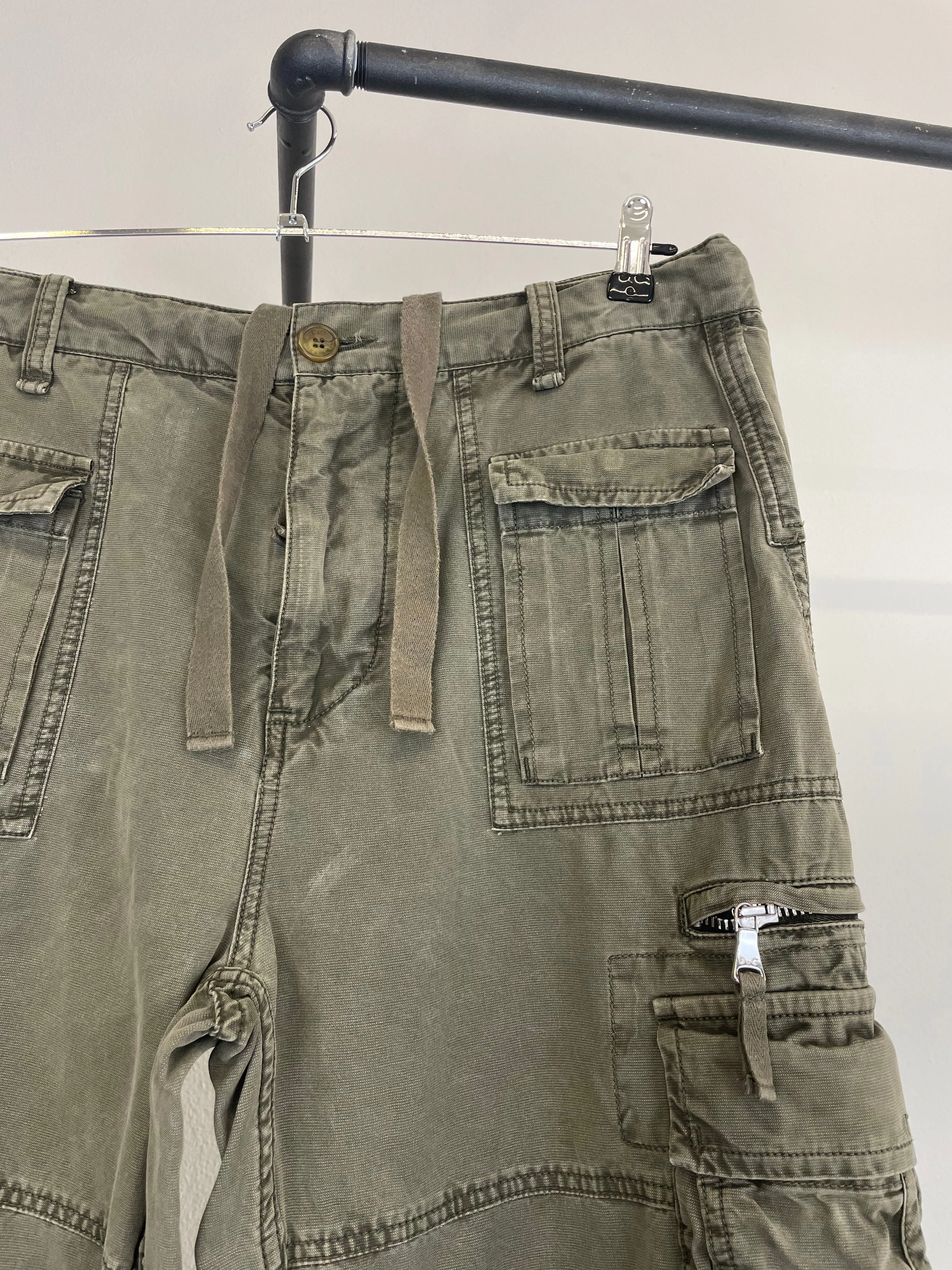 AW03 Dolce & Gabbana 18 pockets military cargo pants
