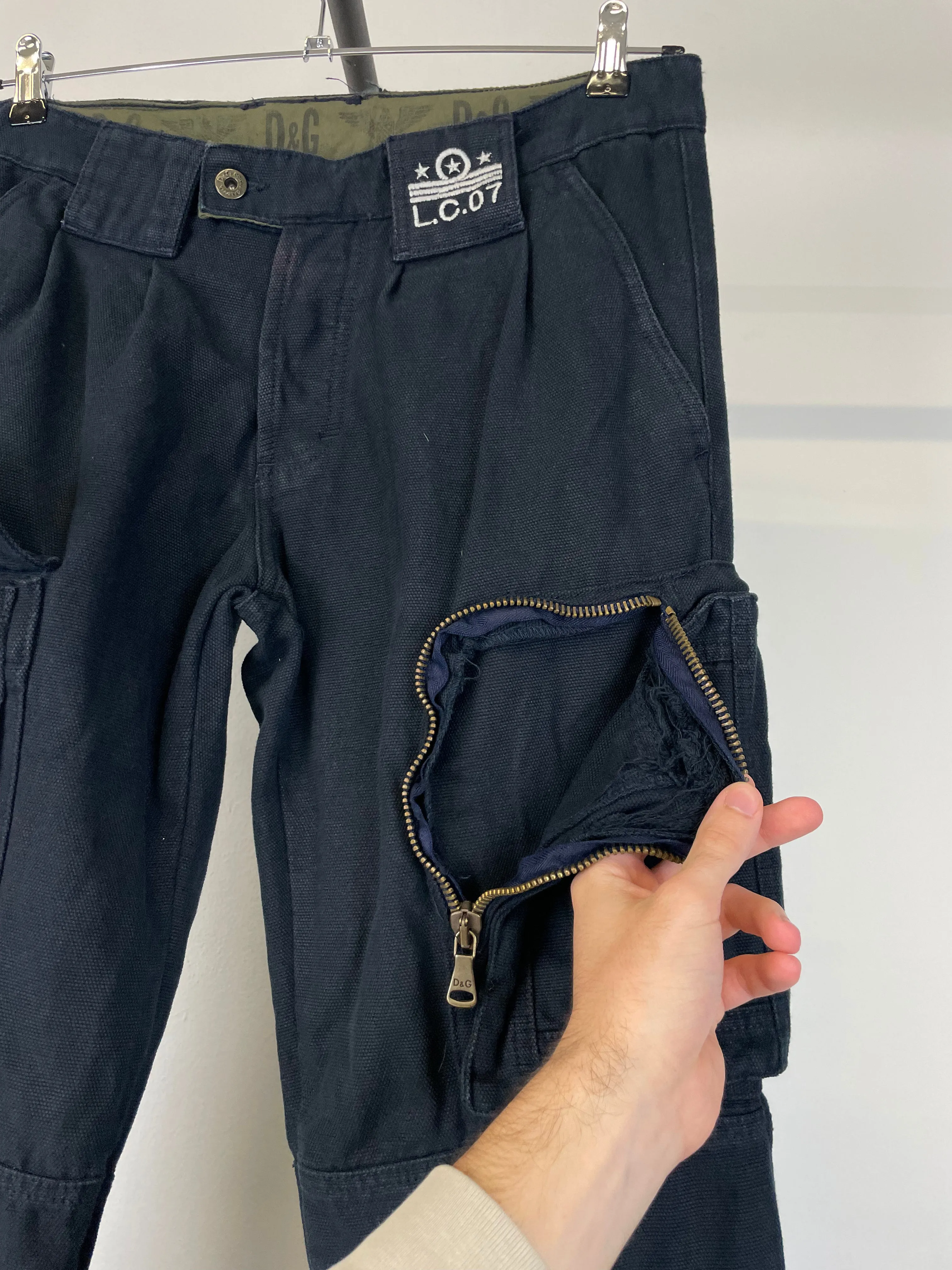AW06 Dolce & Gabbana military sailing cargo pants