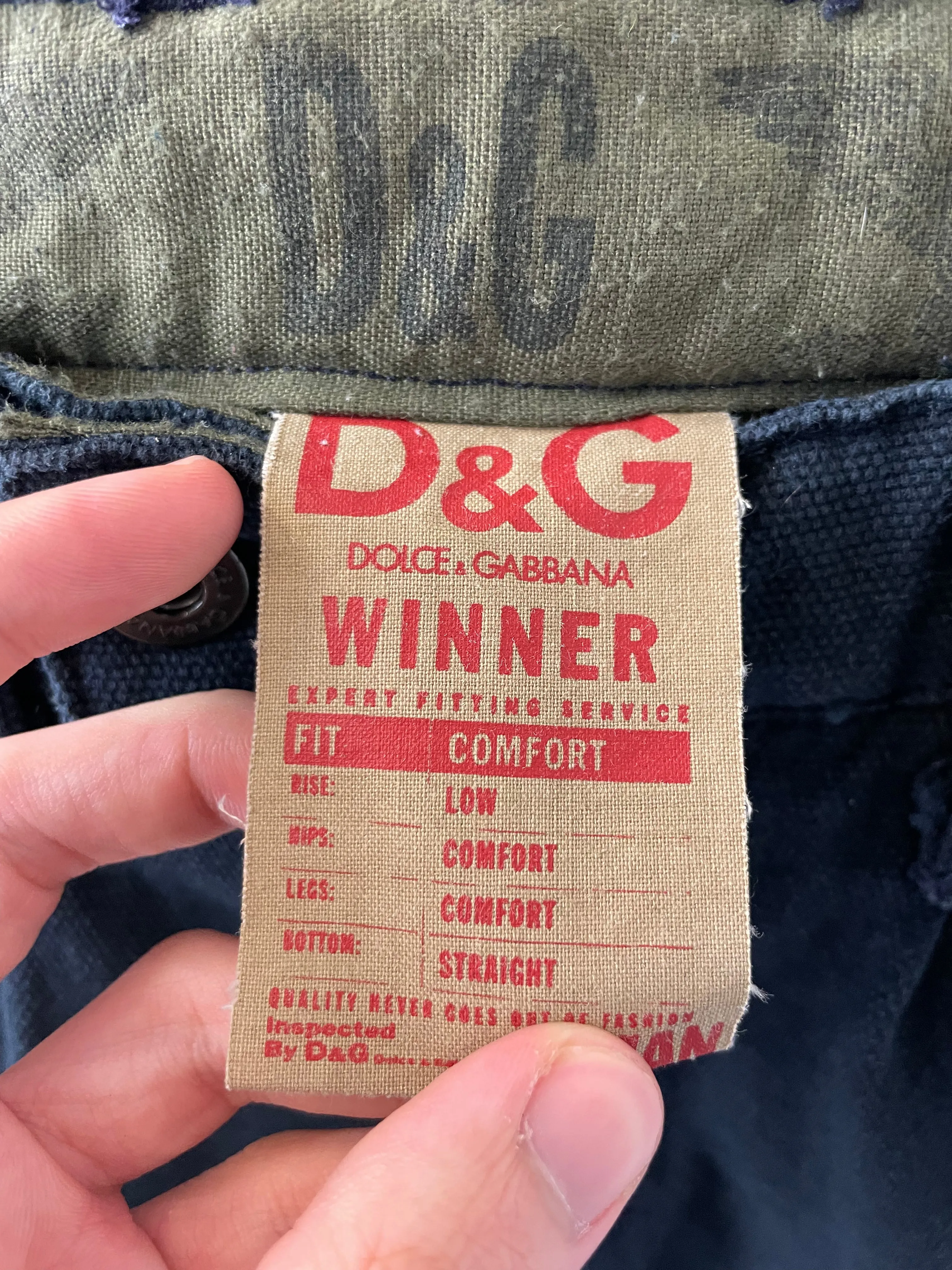 AW06 Dolce & Gabbana military sailing cargo pants