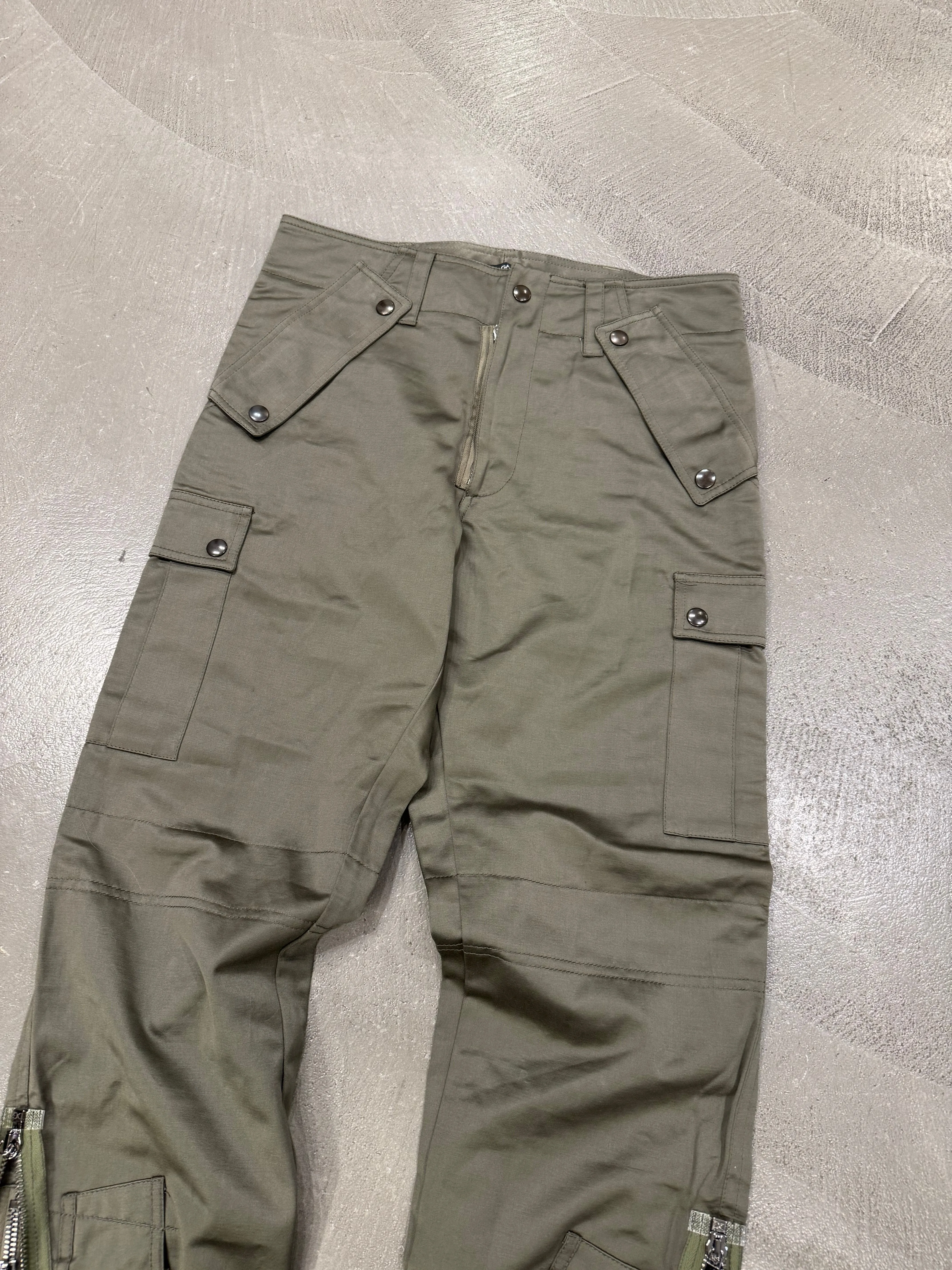 A/W2008 Dolce & Gabbana double zip military cargo pants