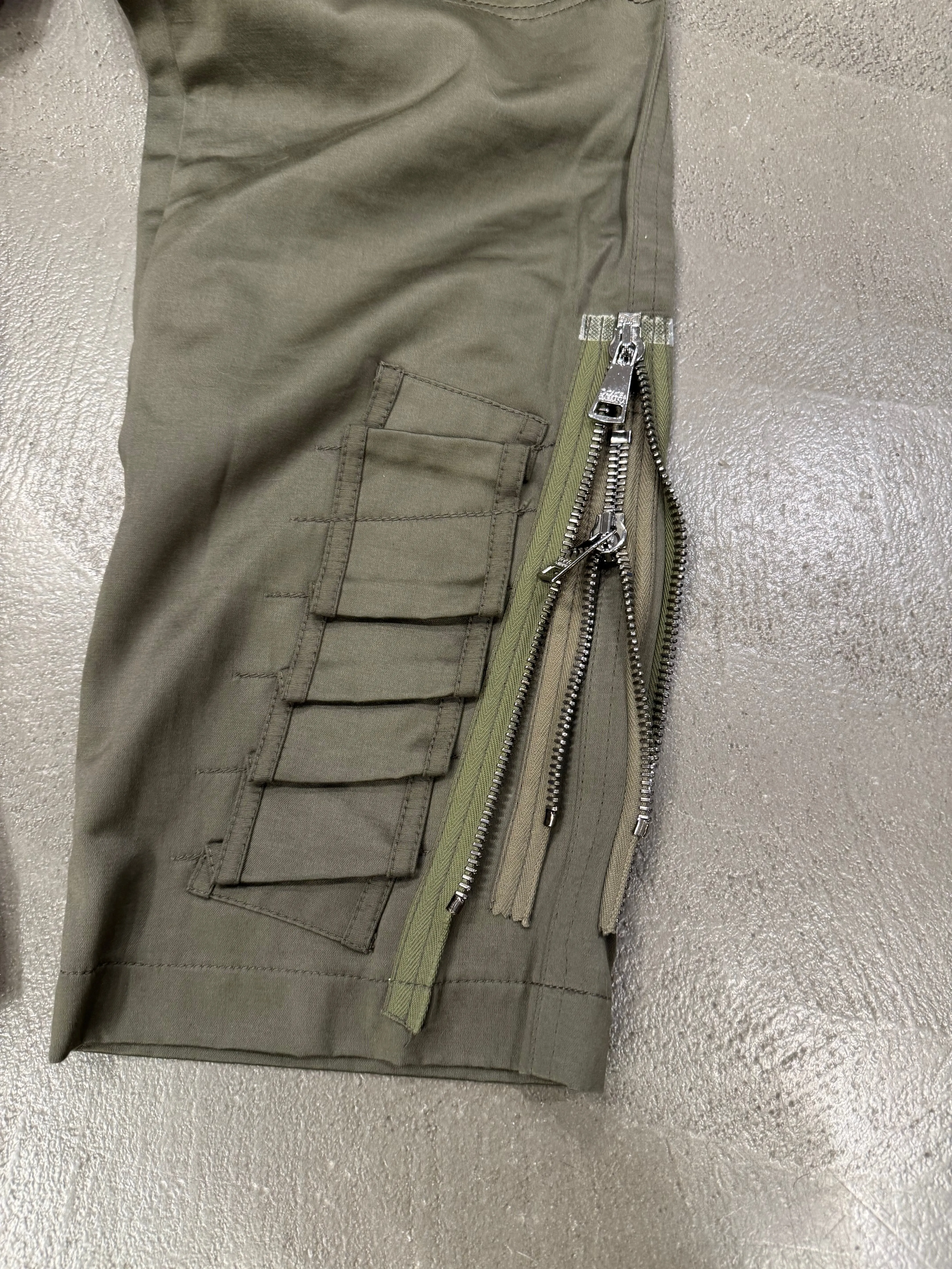 A/W2008 Dolce & Gabbana double zip military cargo pants