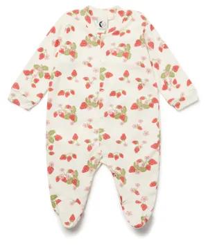 BABY SLEEPSUIT | STRAWBERRY