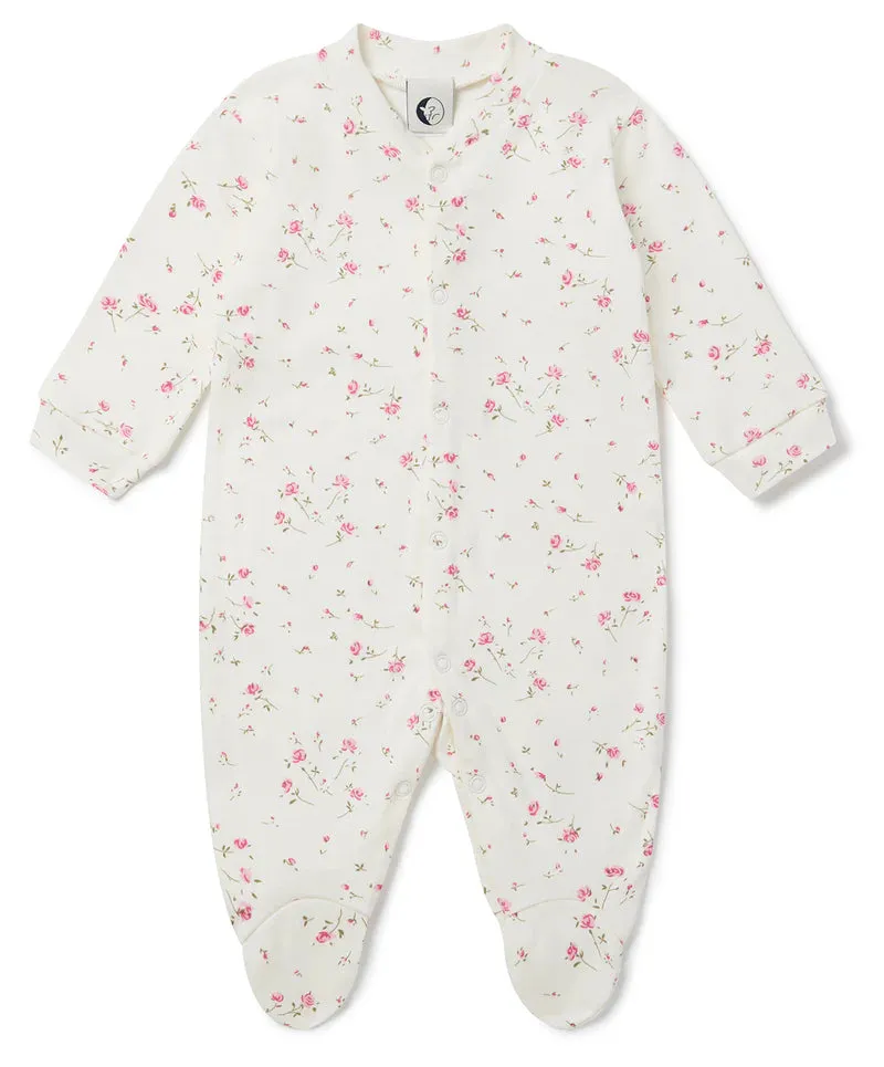 Baby Sleepsuit || Vintage Rose