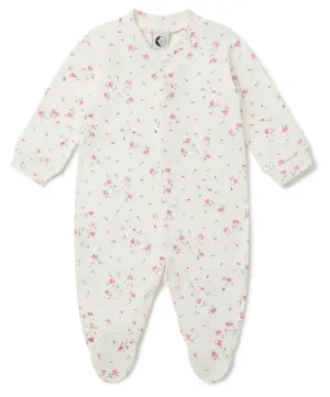 Baby Sleepsuit || Vintage Rose