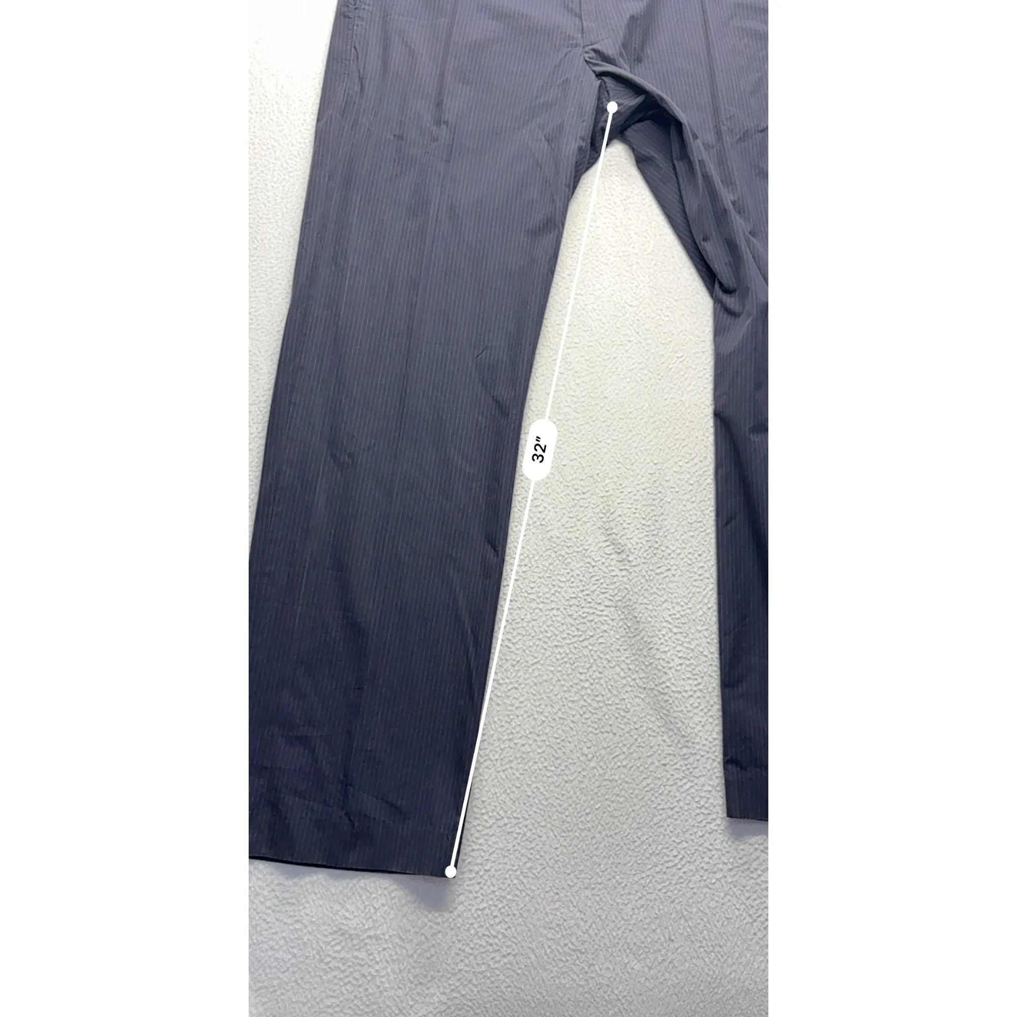 Banana Republic Mens 35x34 Navy Pinstripe  Dress Pants #7559
