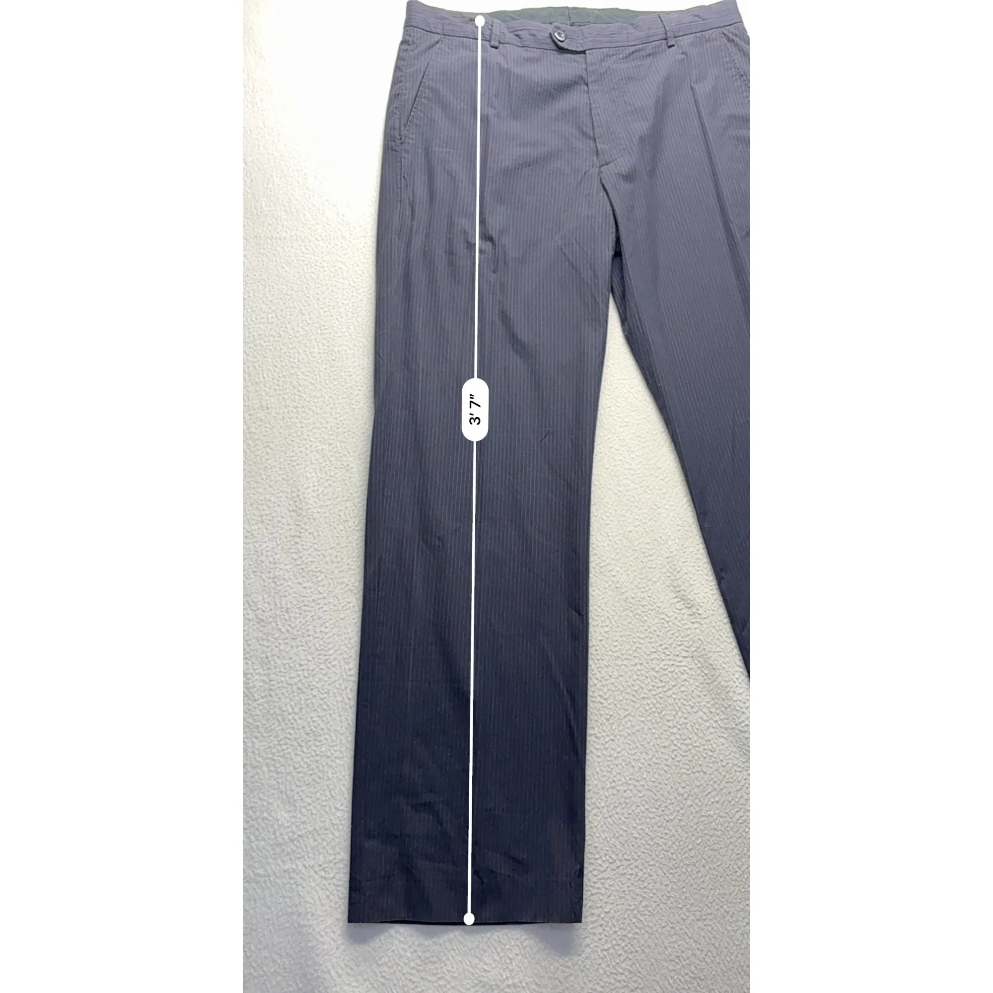 Banana Republic Mens 35x34 Navy Pinstripe  Dress Pants #7559