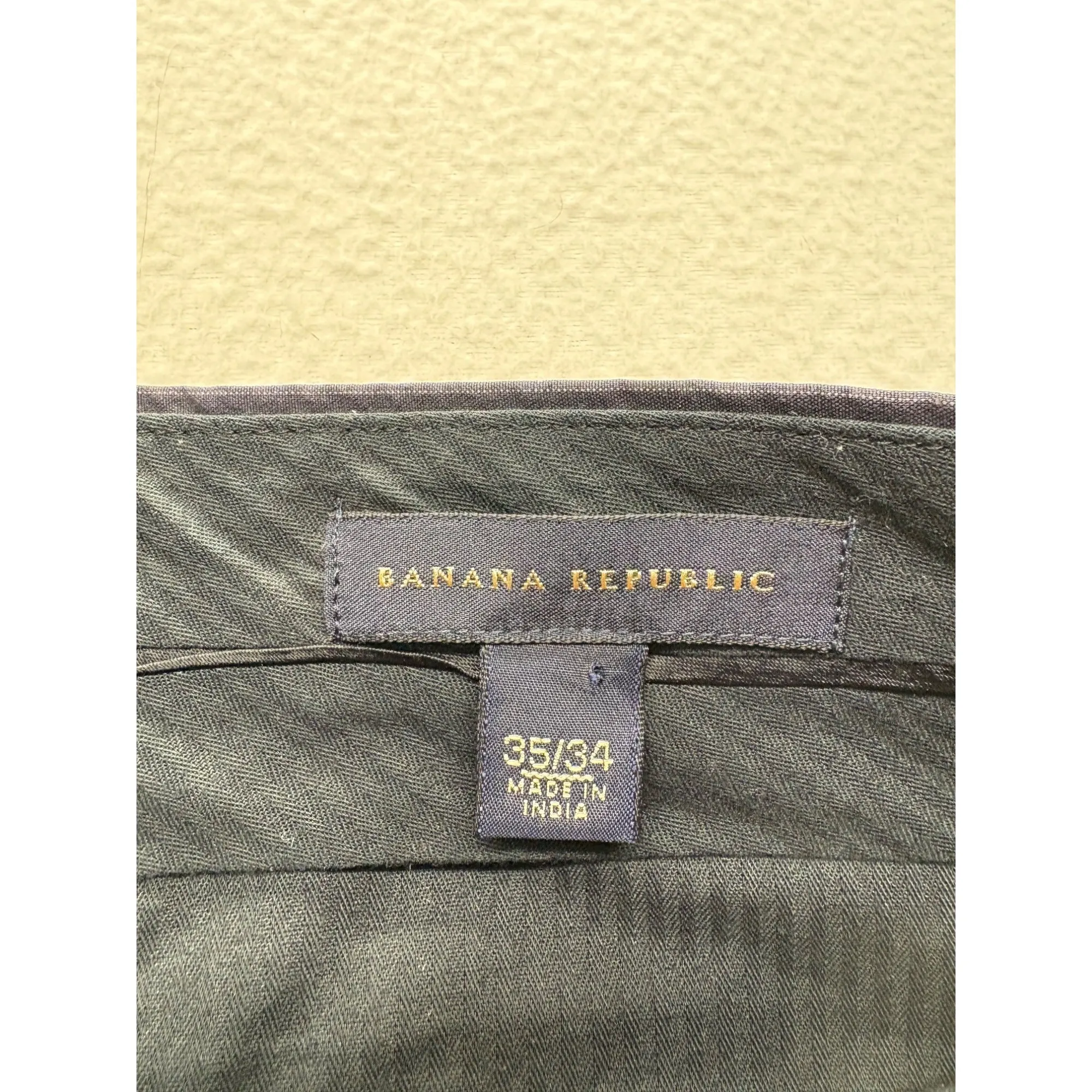 Banana Republic Mens 35x34 Navy Pinstripe  Dress Pants #7559
