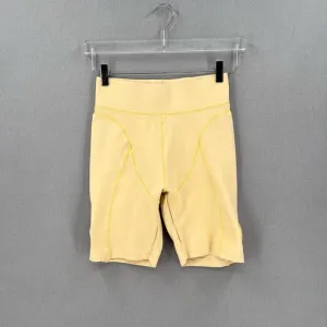 BBX BRAND Cycle Shorts Womens Small Light Yellow Grommet Details Bike NWOT