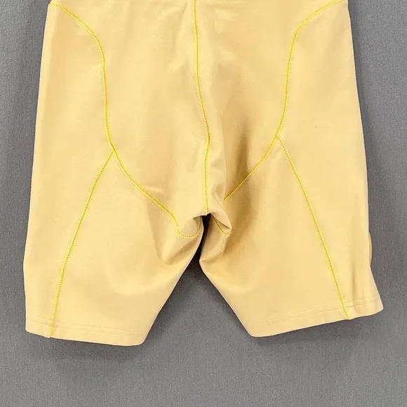 BBX BRAND Cycle Shorts Womens Small Light Yellow Grommet Details Bike NWOT
