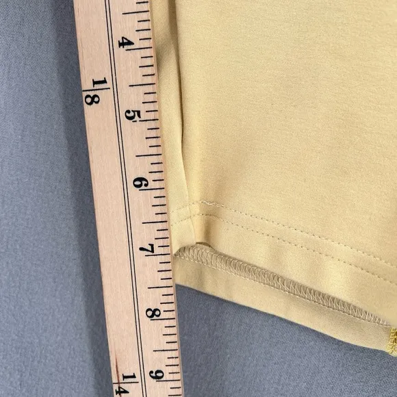 BBX BRAND Cycle Shorts Womens Small Light Yellow Grommet Details Bike NWOT