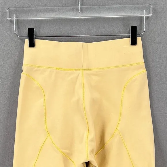BBX BRAND Cycle Shorts Womens Small Light Yellow Grommet Details Bike NWOT