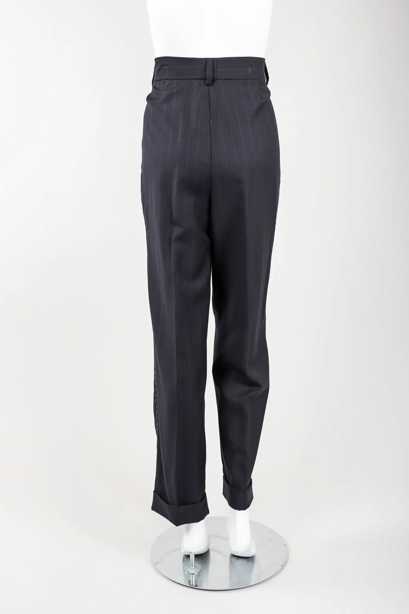 Bead-Tipped Pinstripe Suit