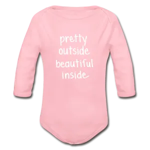 Beautiful Inside Organic Long Sleeve Baby Bodysuit