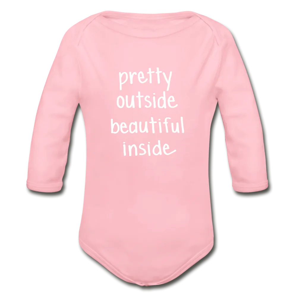 Beautiful Inside Organic Long Sleeve Baby Bodysuit