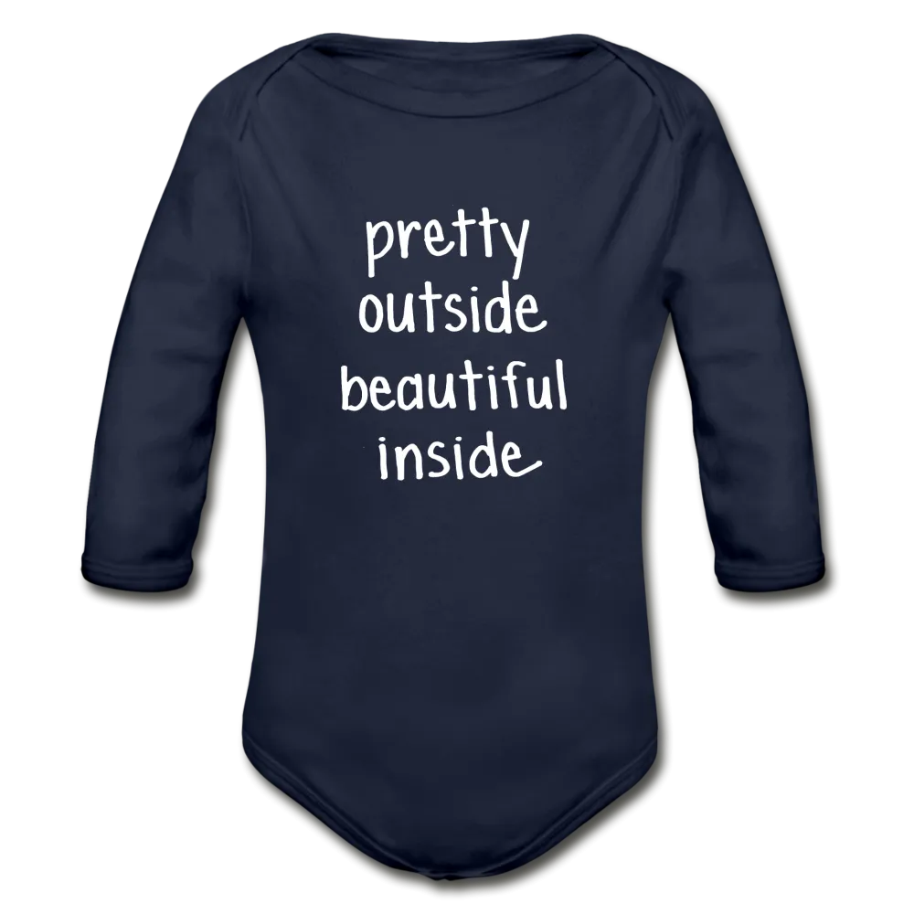 Beautiful Inside Organic Long Sleeve Baby Bodysuit