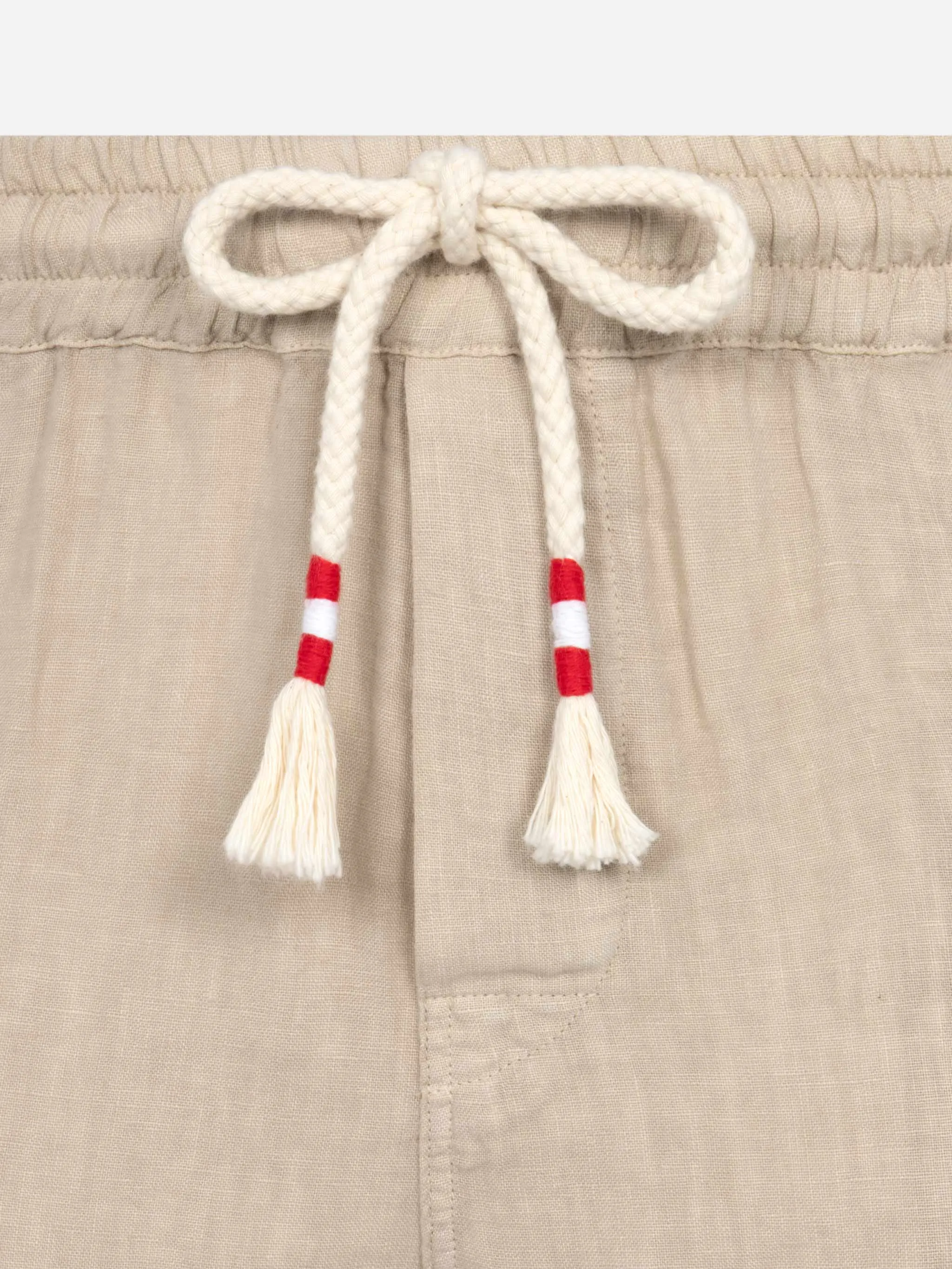 Beige linen bermuda Marseille
