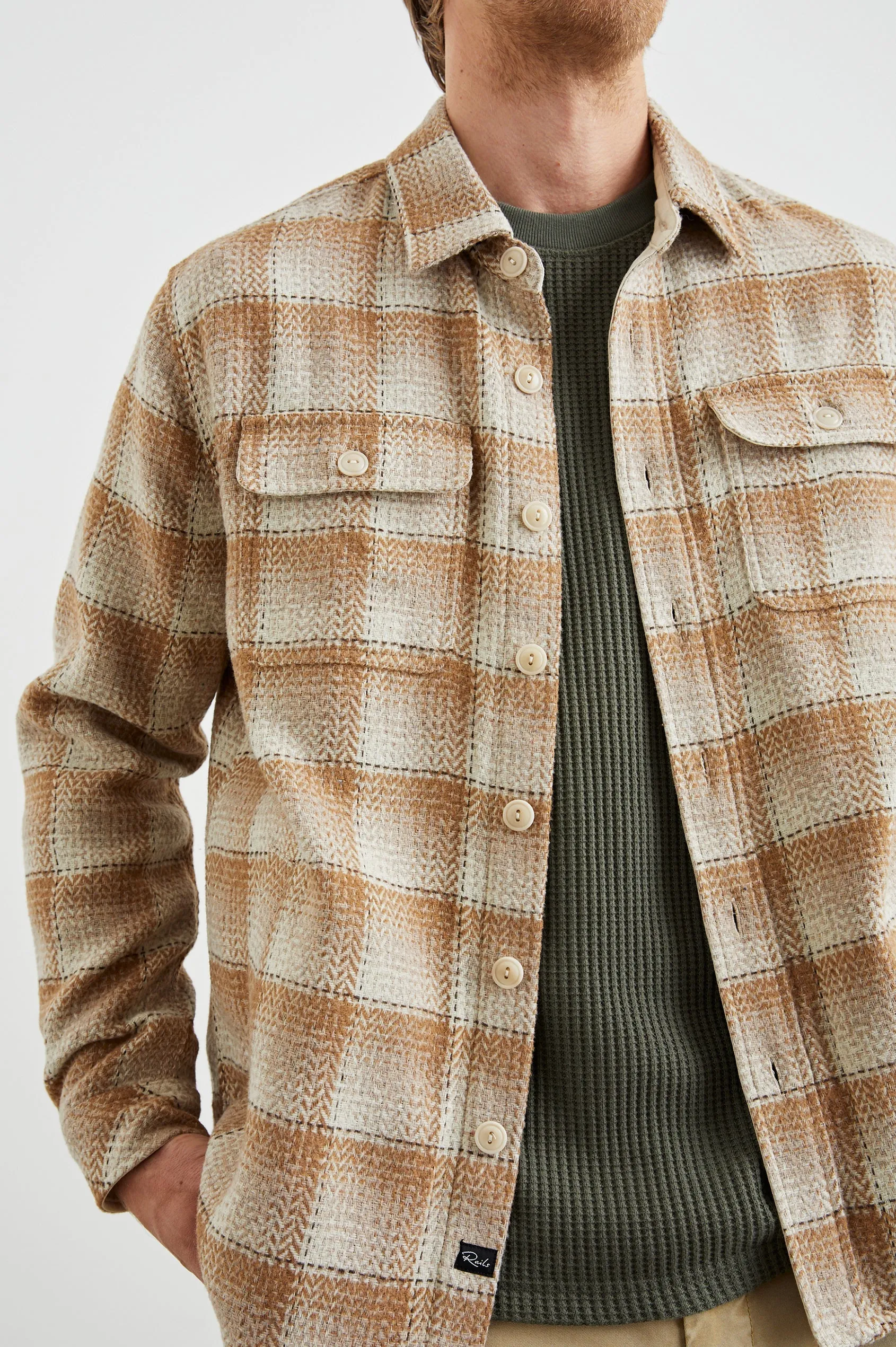 Berkshire Long Sleeve Button Down Shirt Jacket