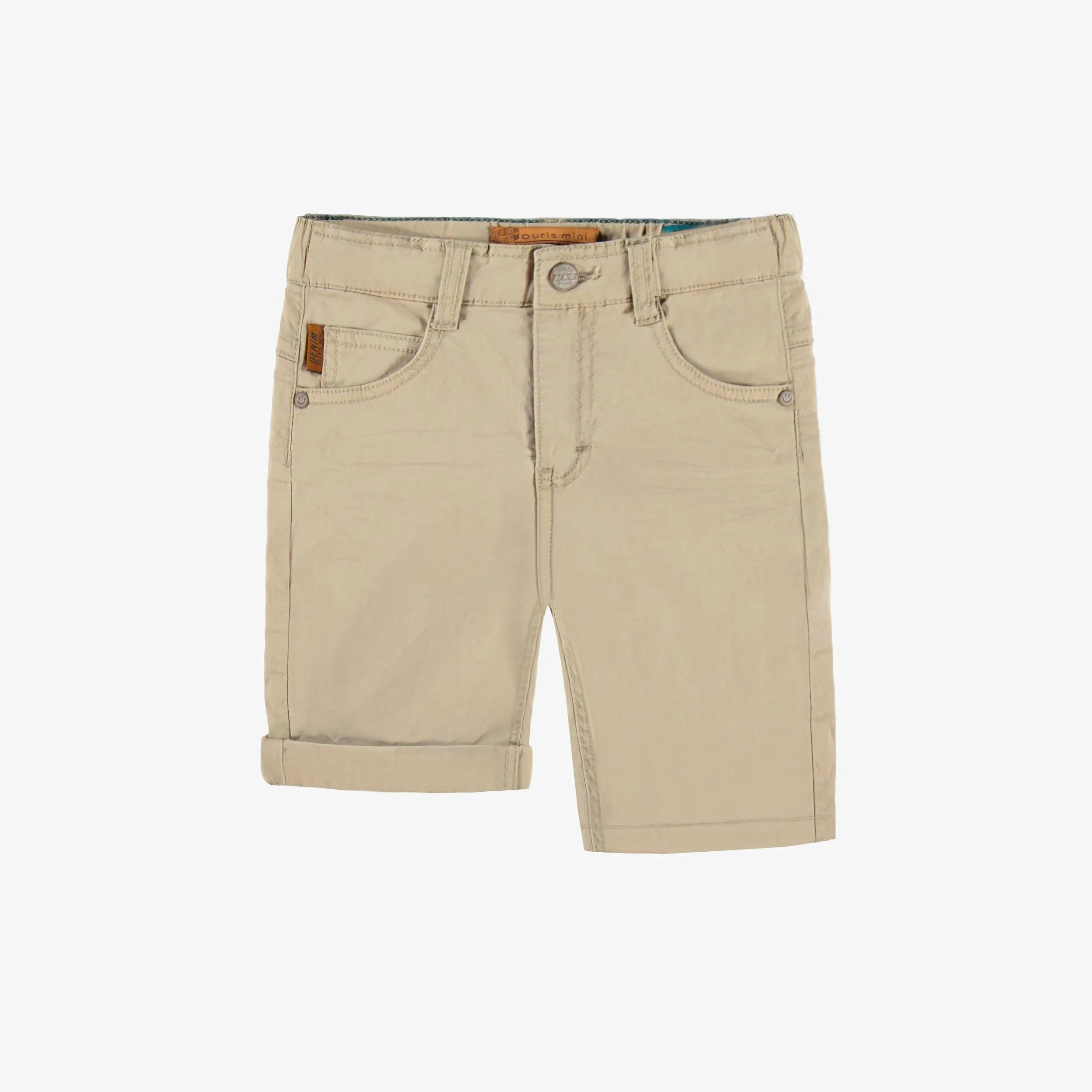 Bermuda beige pâle, enfant || Pale beige bermuda shorts, child