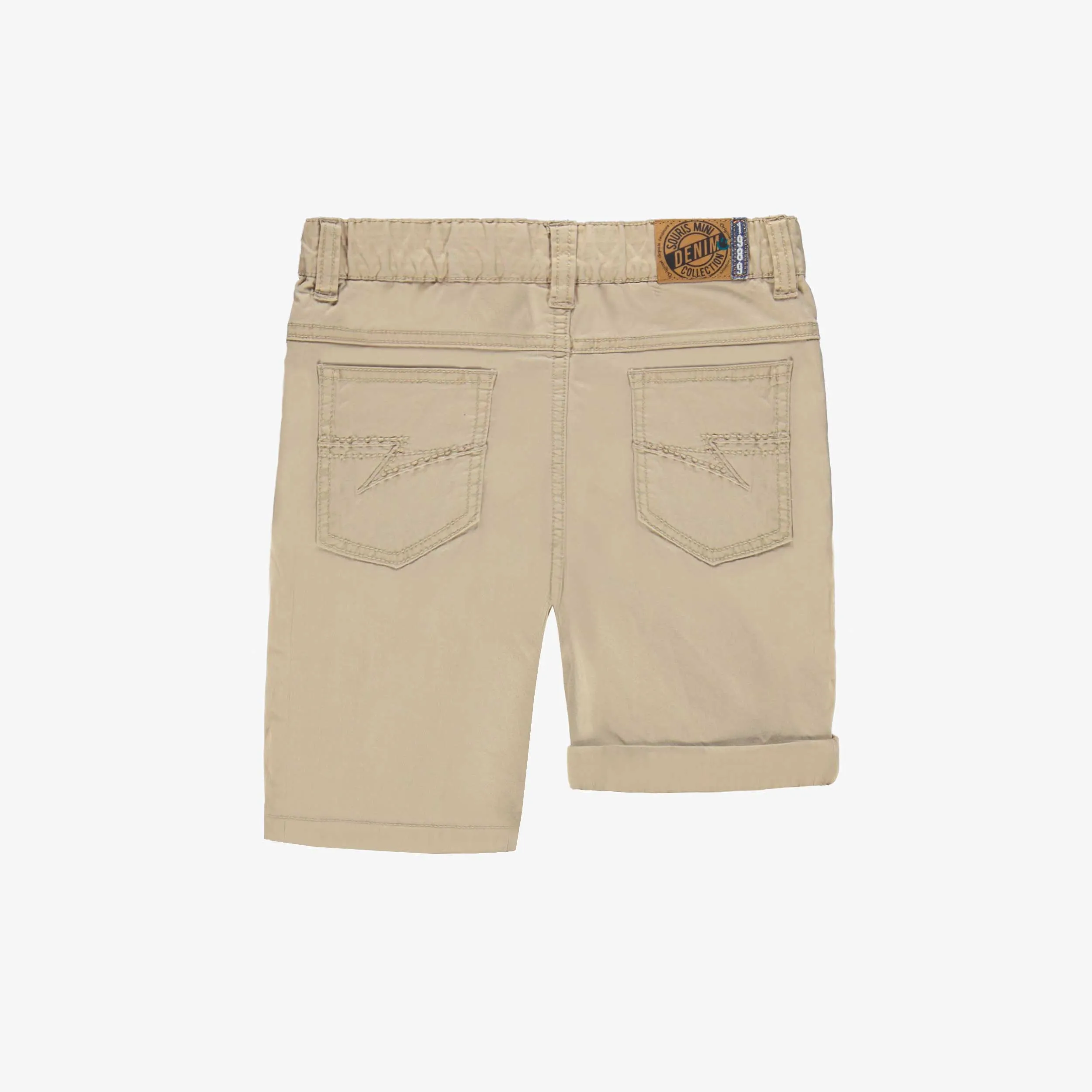 Bermuda beige pâle, enfant || Pale beige bermuda shorts, child