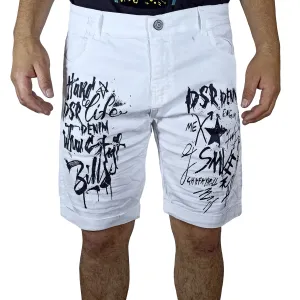 Bermuda Jean Moda DSR Para Hombre - Blanco