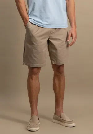 Bermuda Shorts aus Baumwoll-Mix mit Kordelzug