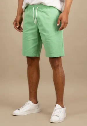 Bermuda Shorts aus Baumwoll-Mix mit Kordelzug