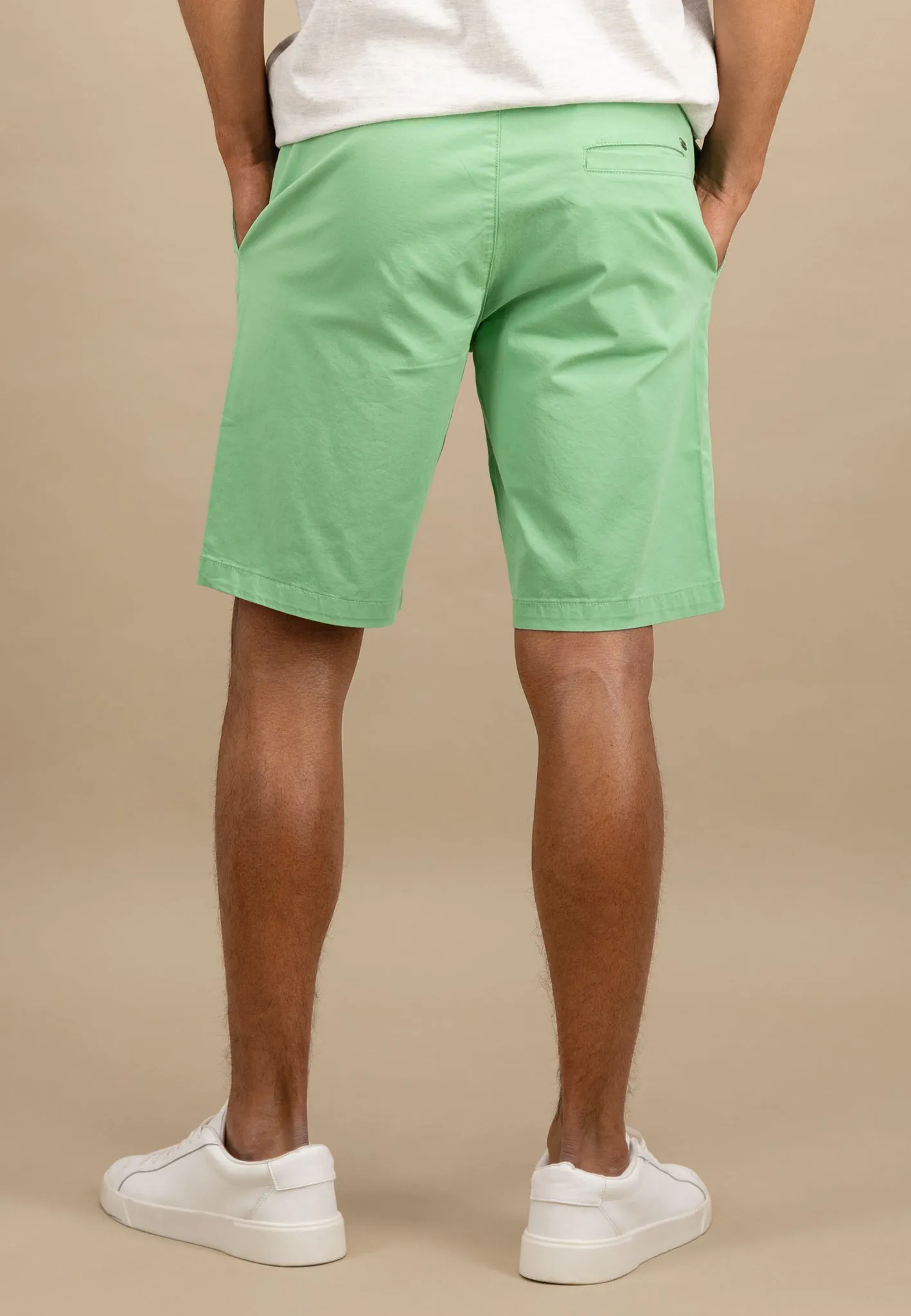 Bermuda Shorts aus Baumwoll-Mix mit Kordelzug