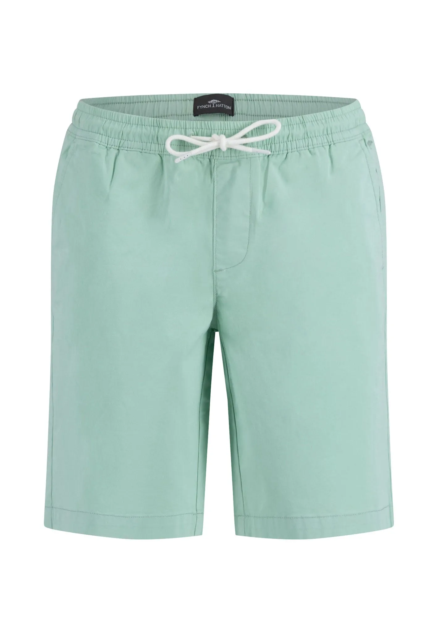 Bermuda Shorts aus Baumwoll-Mix mit Kordelzug
