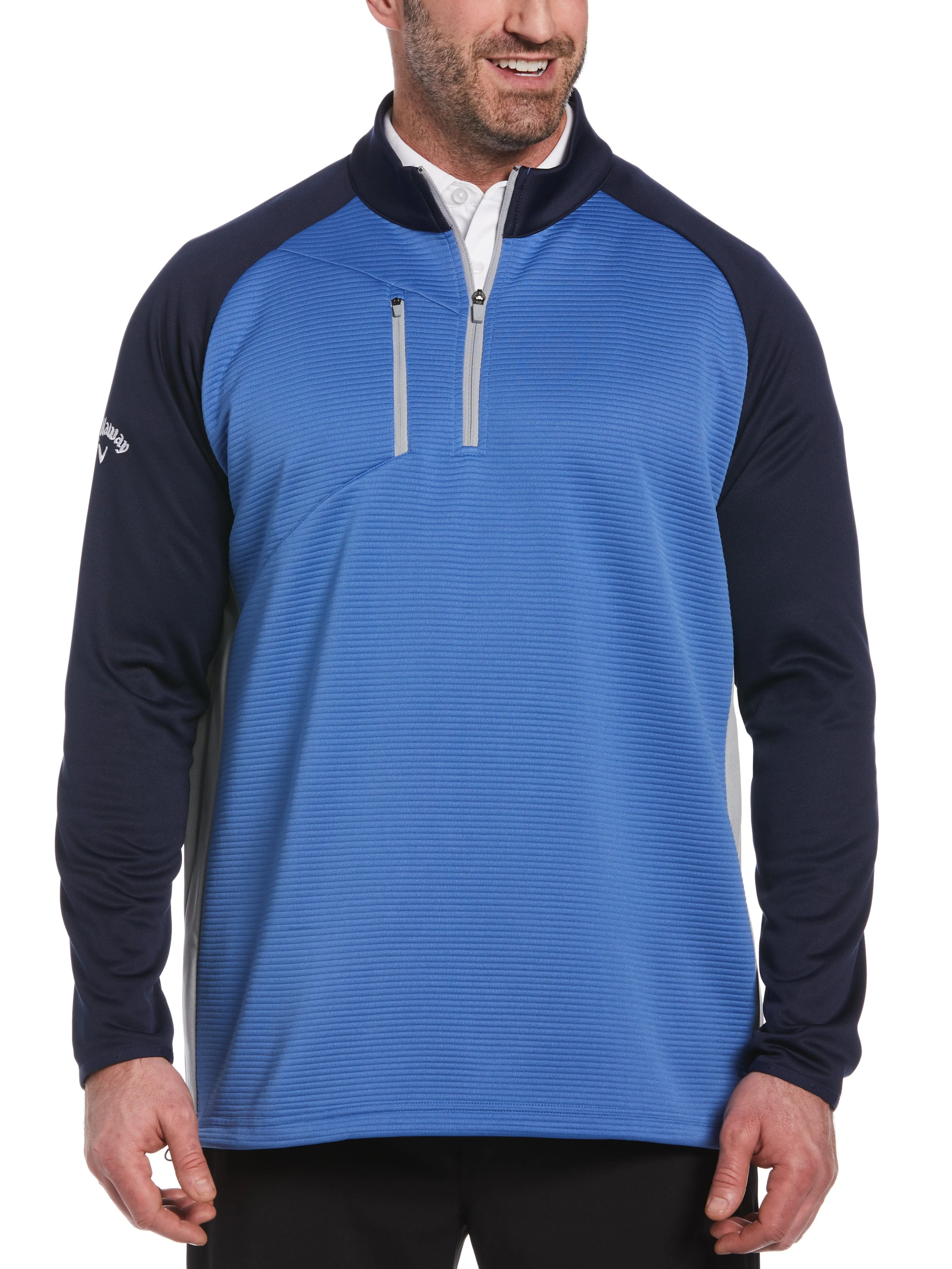 Big & Tall Swing Tech™ Midweight Ottoman Fleece 1/4 Zip Pullover