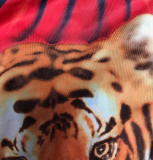 BIKE SHORTS RED TIGER/HAWAIIAN FLORAL