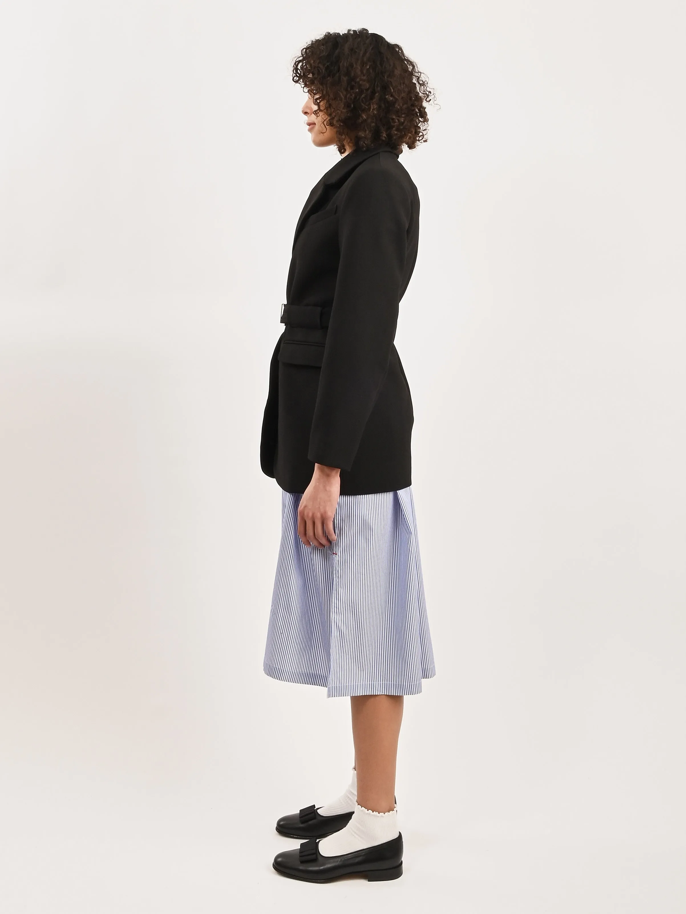 Black Bonded Crepe Blazer