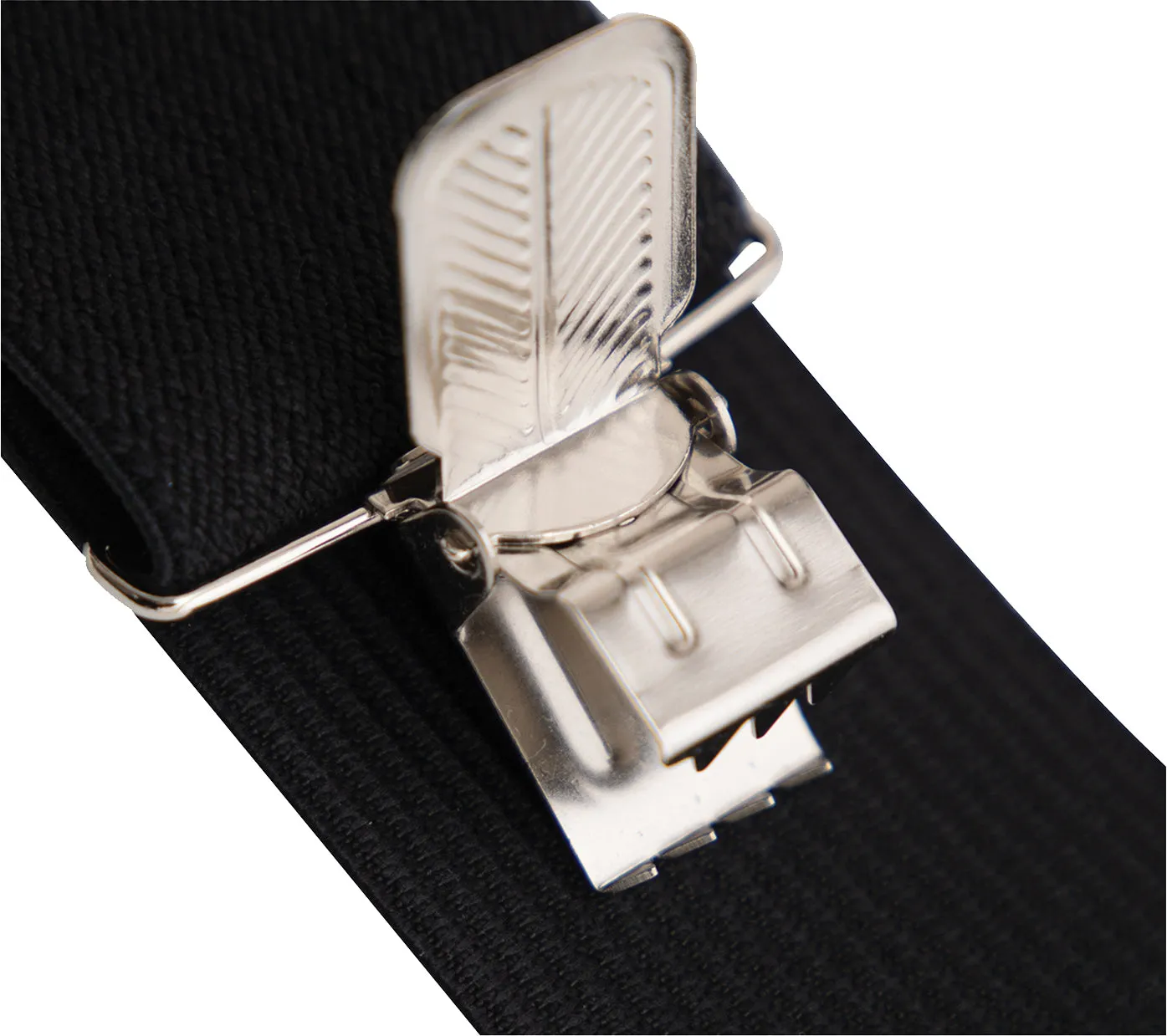 Black - Military Pants Suspenders 2" WIde