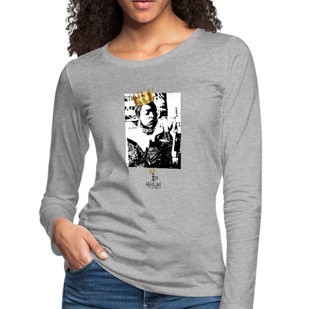 Black Queen - Women's Premium Slim Fit Long Sleeve T-Shirt