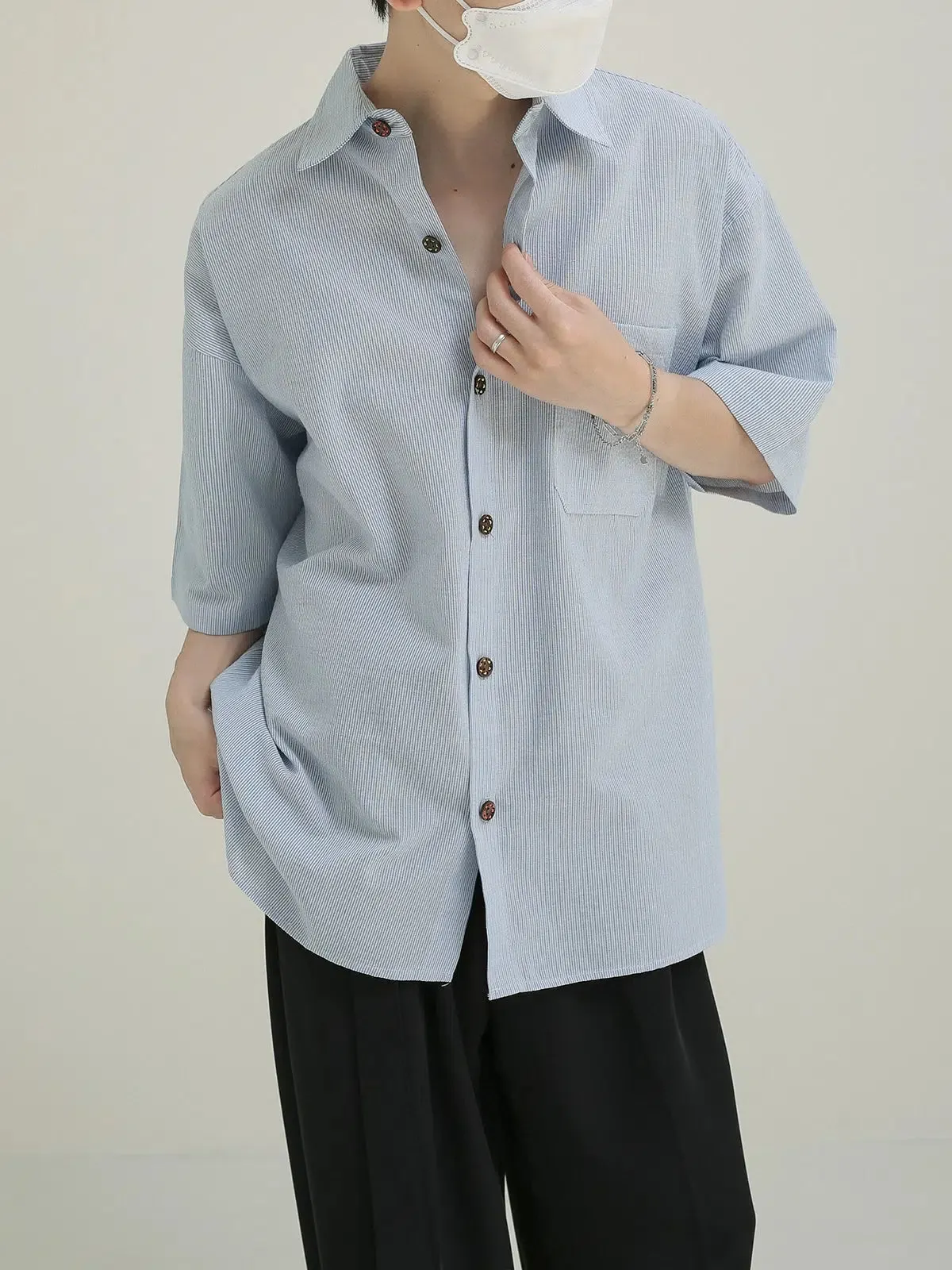 Blue Button-Down Shirt