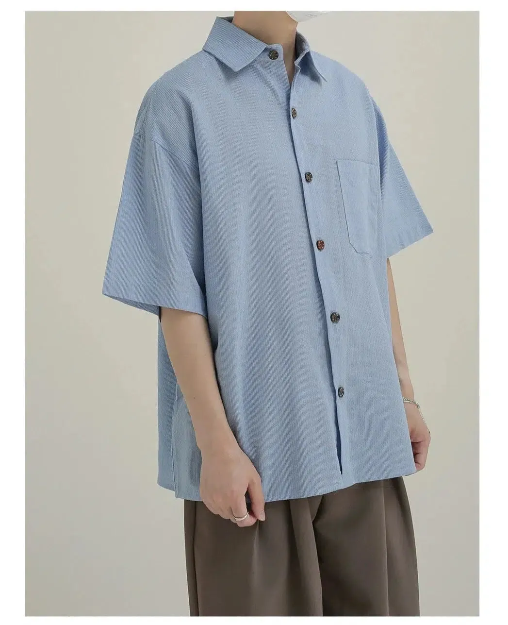 Blue Button-Down Shirt