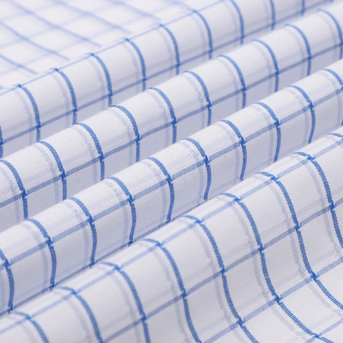 Blue Checks Button Down Non Iron Shirt