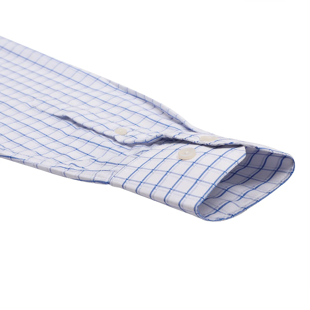 Blue Checks Button Down Non Iron Shirt