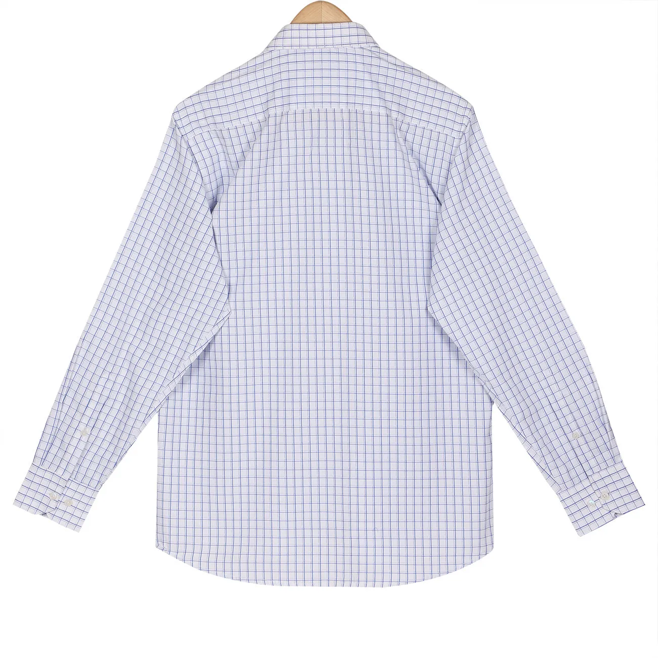 Blue Checks Button Down Non Iron Shirt