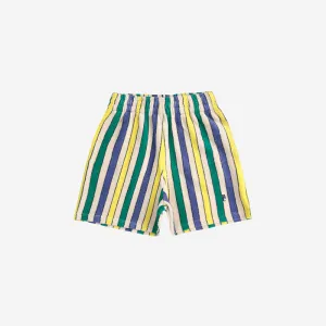 Bobo Choses - Multicolour stripes terry cloth bermuda shorts