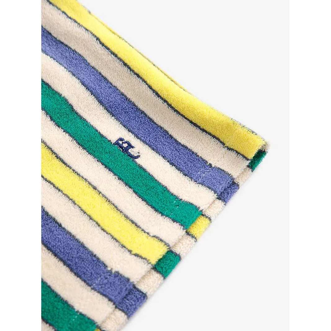 Bobo Choses - Multicolour stripes terry cloth bermuda shorts