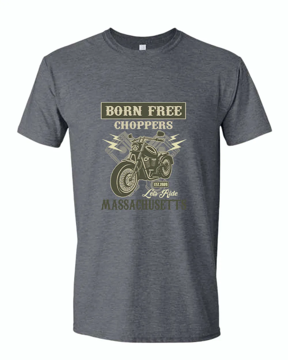 Born free choppers let's ride t-shirt