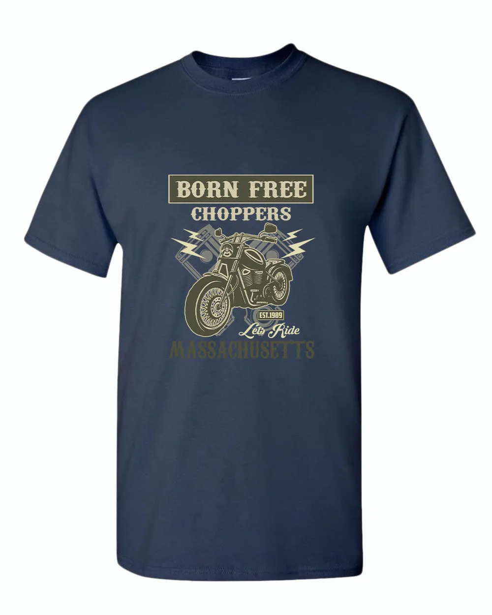 Born free choppers let's ride t-shirt