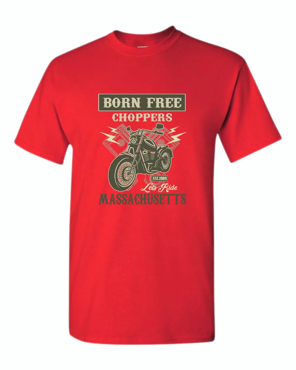 Born free choppers let's ride t-shirt