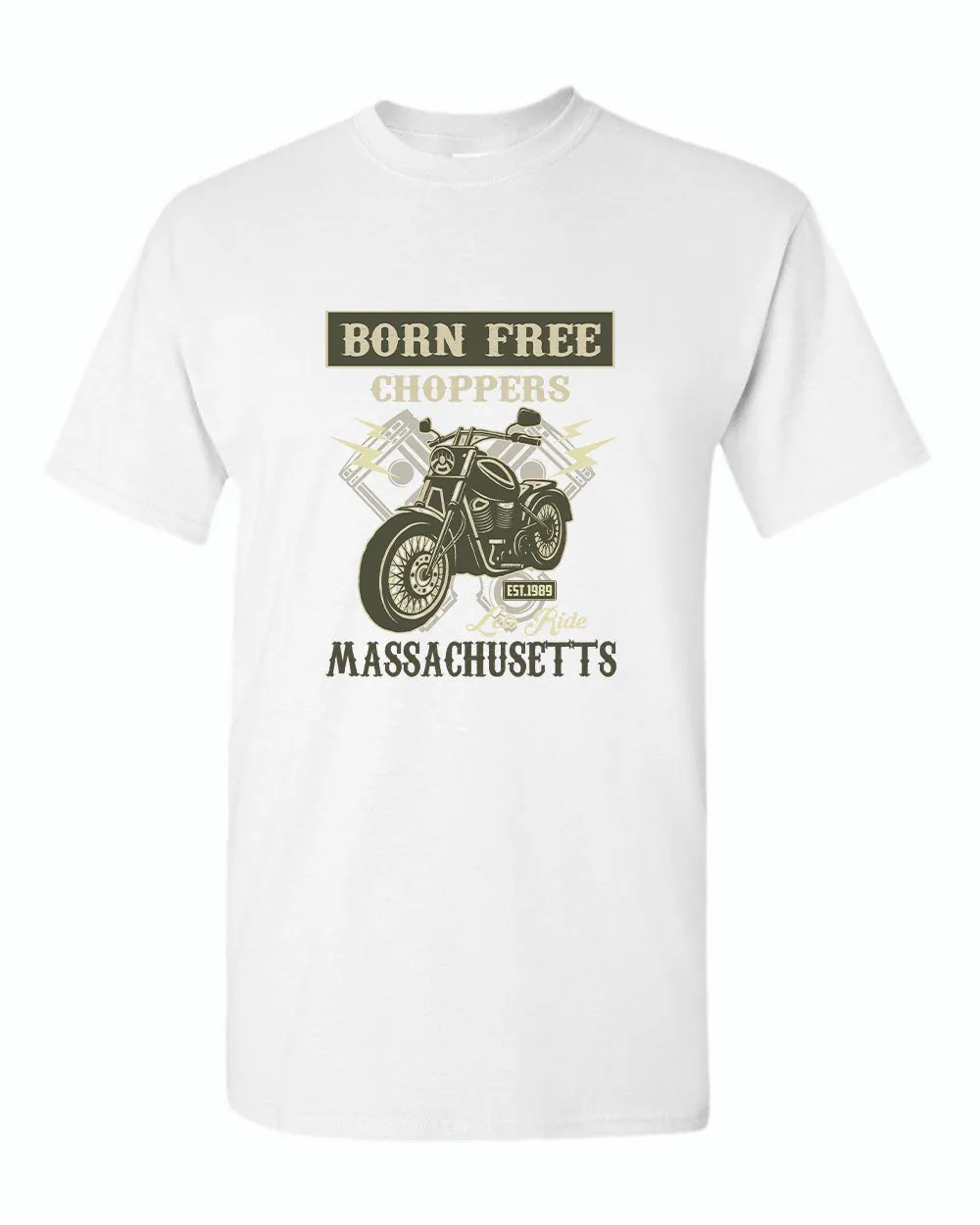 Born free choppers let's ride t-shirt