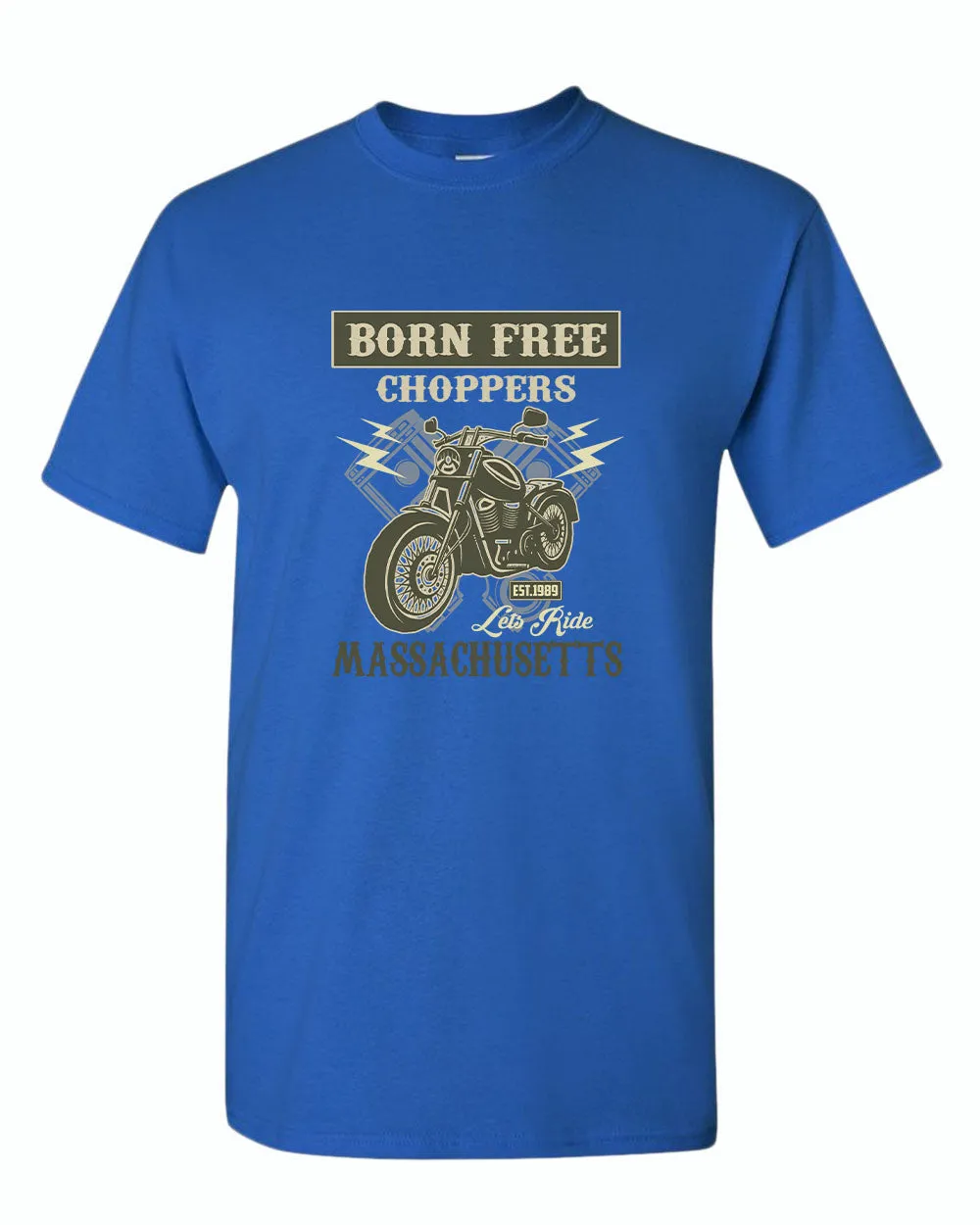 Born free choppers let's ride t-shirt