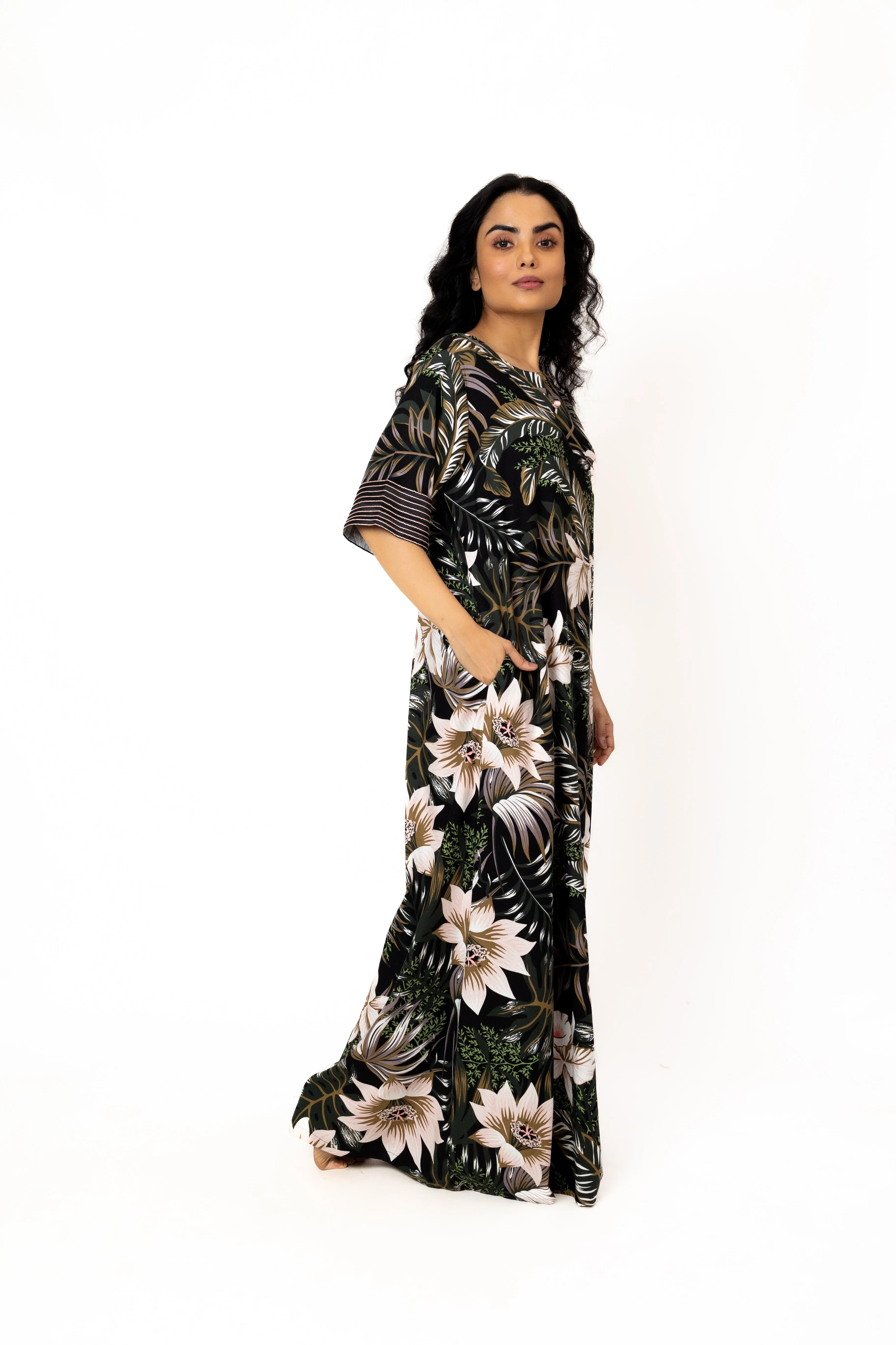Botanica – Embroidered Cotton Rayon Nighty