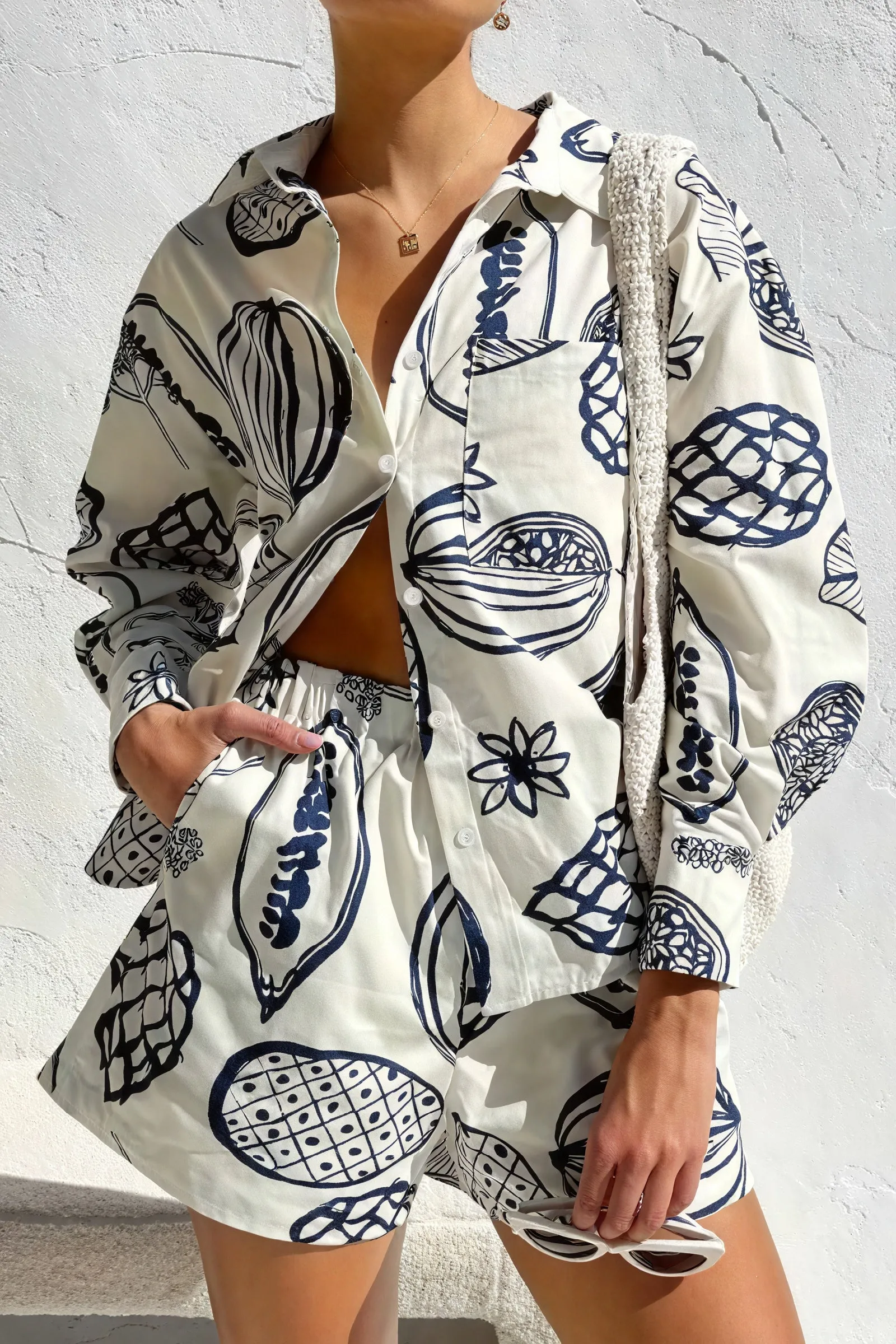 Botanical Print Sleepwear Set