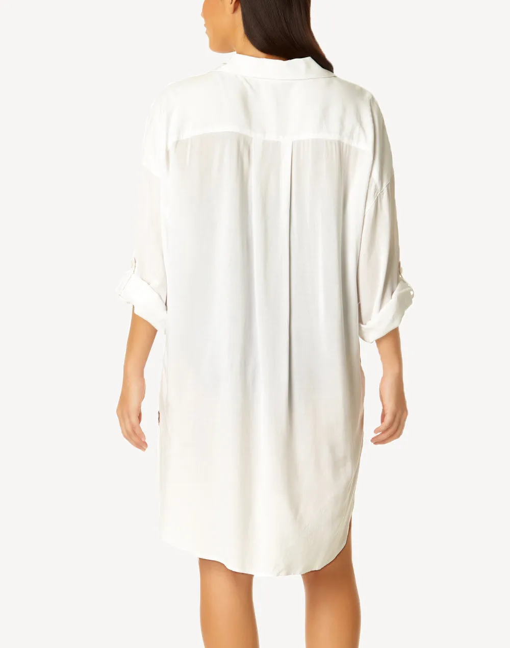 Boyfriend Button Down Cover Up